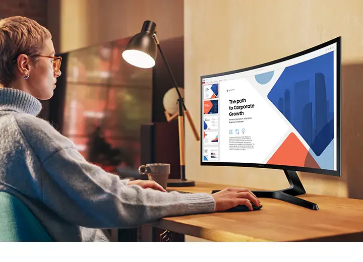 Màn Hình Samsung Essential S3 S36GD LS27D366GAEXXV - 27 inch - FHD - VA Cong - 100HZ - New