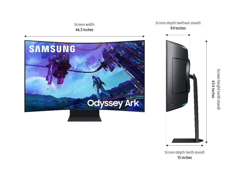 Màn Hình Samsung Odyssey Ark G97NC LS55CG970NEXXV - 55 inch - 4K UHD - VA Mini LED Cong - 165HZ - New