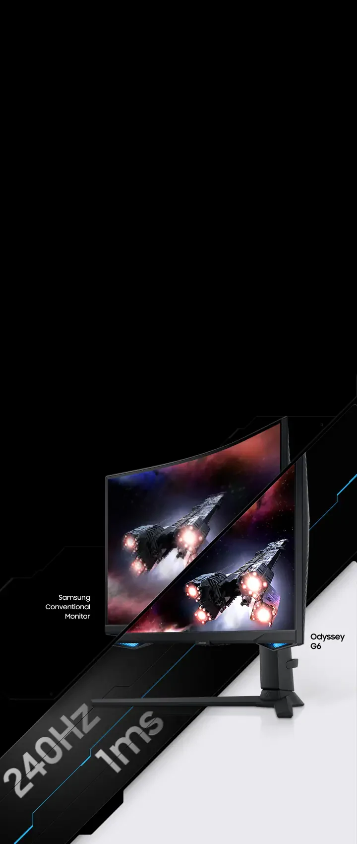 Màn Hình Samsung Odyssey G6 G65B LS27BG650EEXXV - 27 inch - QHD - VA Cong - 240HZ - New