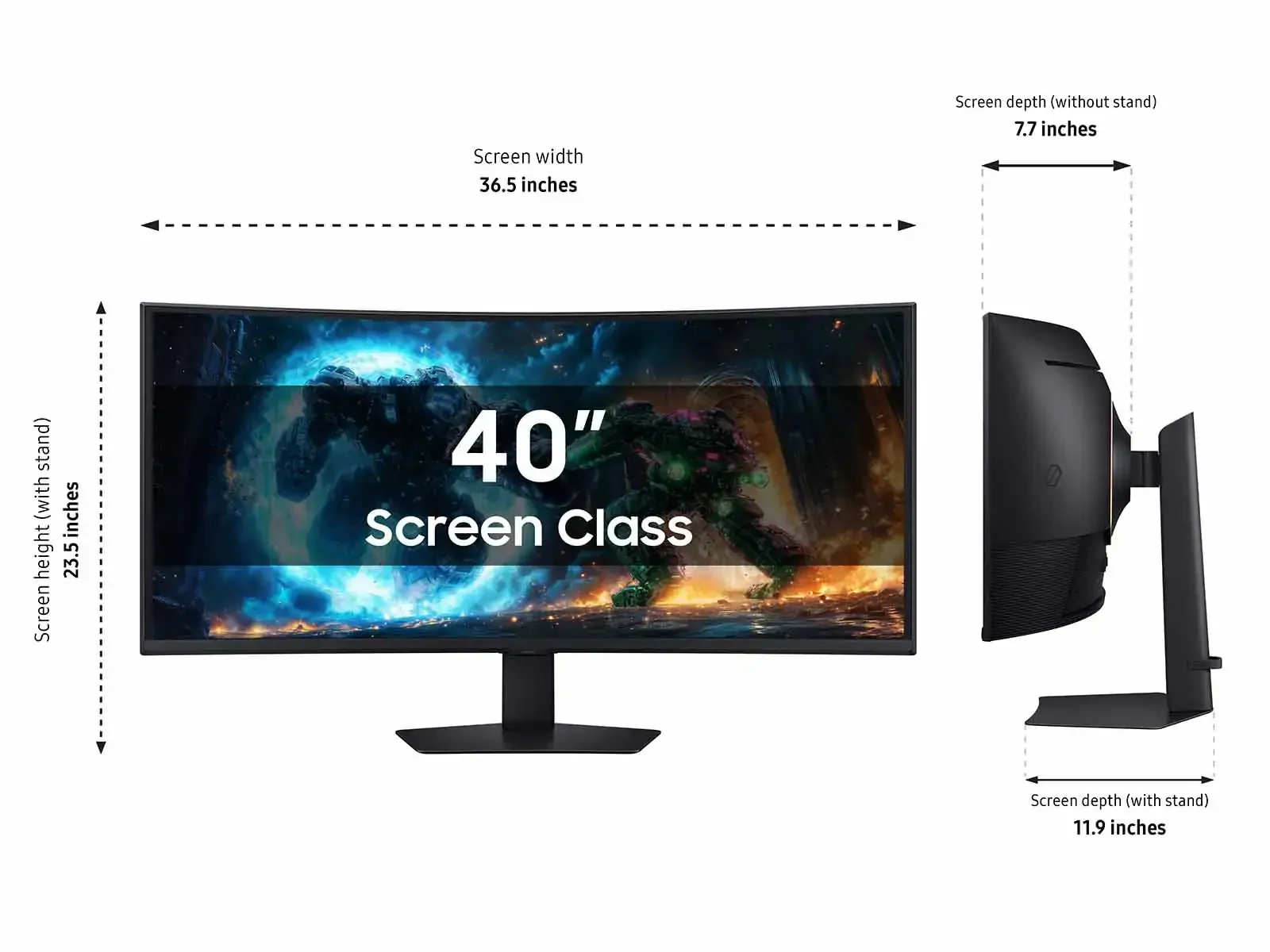 Màn Hình Samsung Odyssey G7 G75F LS40FG752EEXXV - 40 inch - WUHD - VA Cong - 180HZ - New