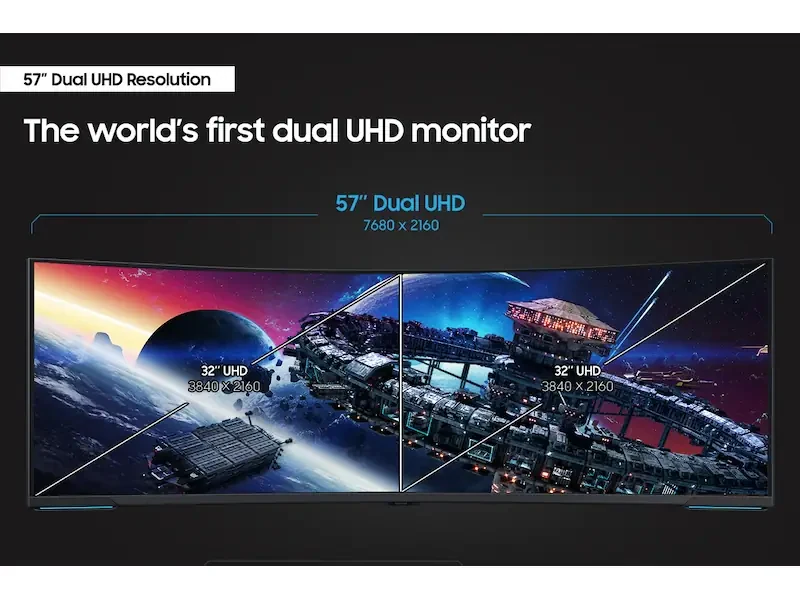Màn Hình Samsung Odyssey Neo G9 G95NC LS57CG952NEXXV - 57 inch - DUHD - VA Mini LED Cong - 240HZ - New