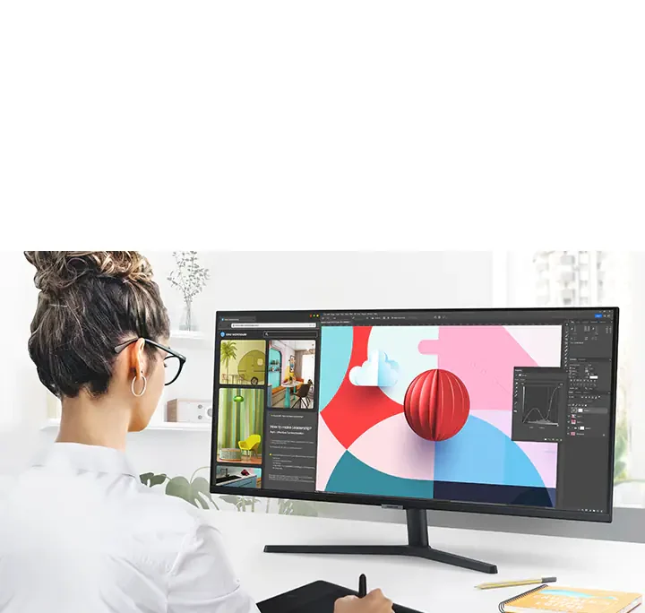 Màn Hình Samsung ViewFinity S5 S50GC LS34C500GAEXXV - 34 inch - UWQHD - VA - 100HZ - New