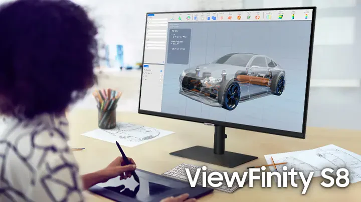 Màn Hình Samsung ViewFinity S8 S80PB LS27B800PXEXXV - 27 inch - 4K UHD - IPS - 60HZ - New