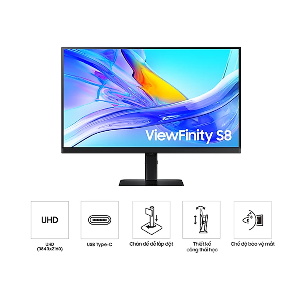 Màn Hình Samsung ViewFinity S8 S80UD LS27D804UAEXXV - 27 inch - 4K UHD - IPS - 60HZ - New
