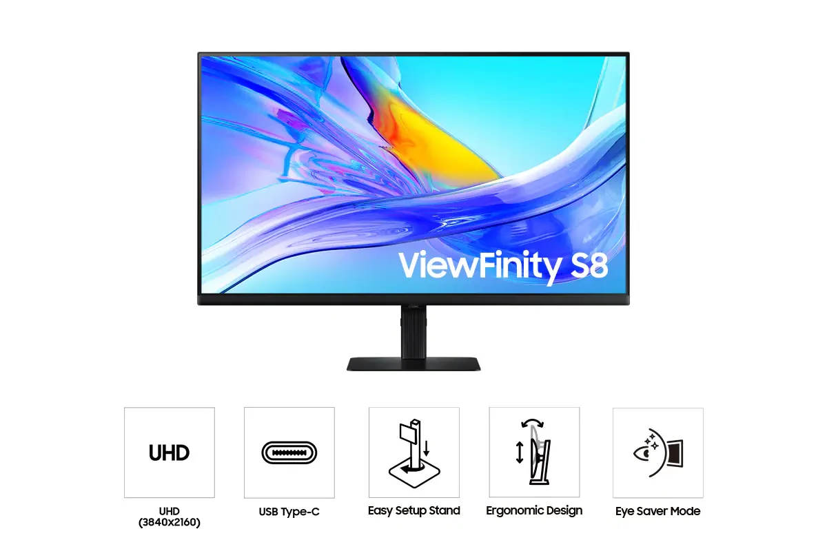 Màn Hình Samsung ViewFinity S8 S80UD LS32D804UAEXXV - 32 inch - 4K UHD - IPS - 60HZ - New