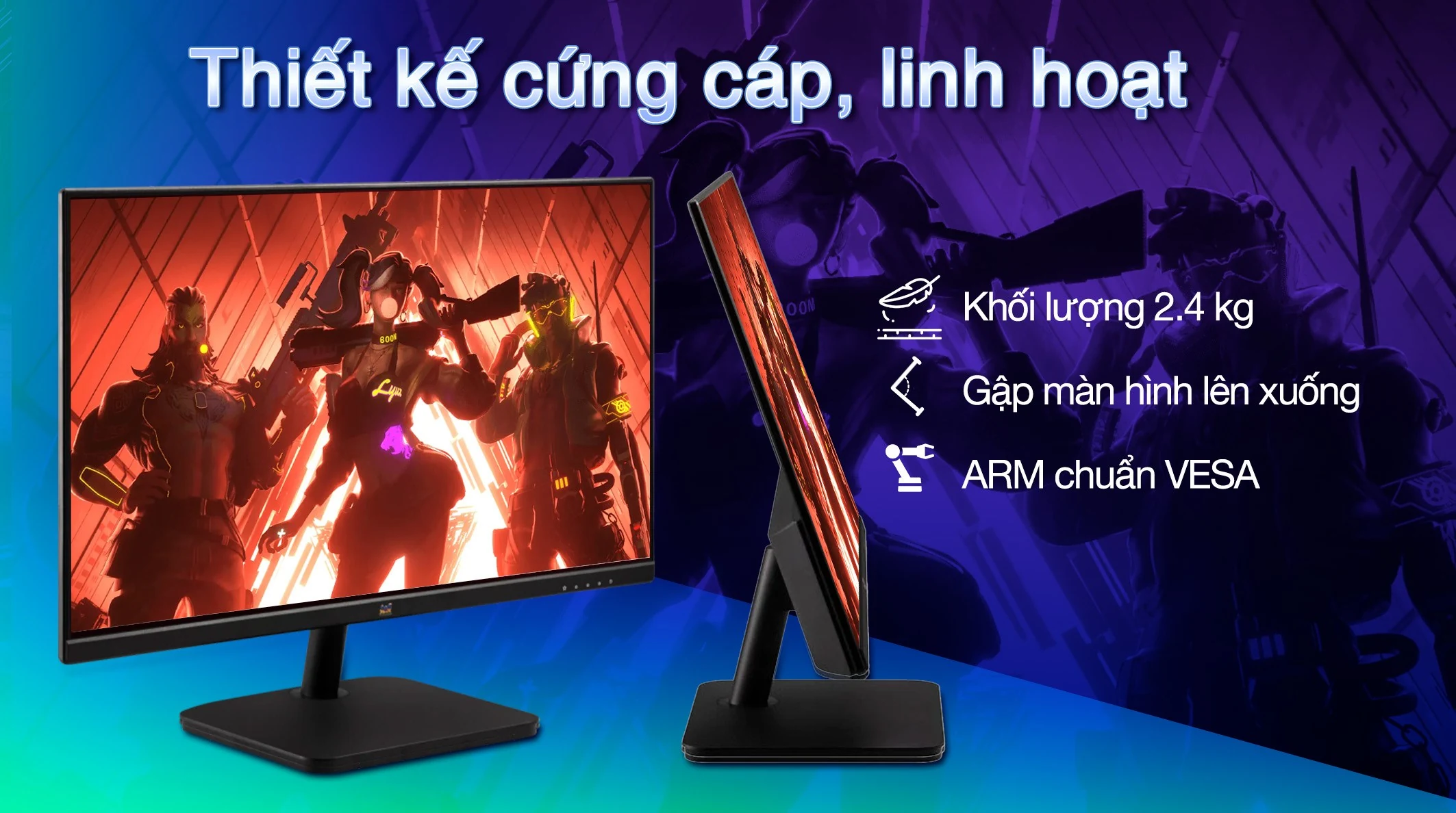Màn hình ViewSonic VA2432A-MH-W - 24 inch - FHD - IPS - 120HZ - New