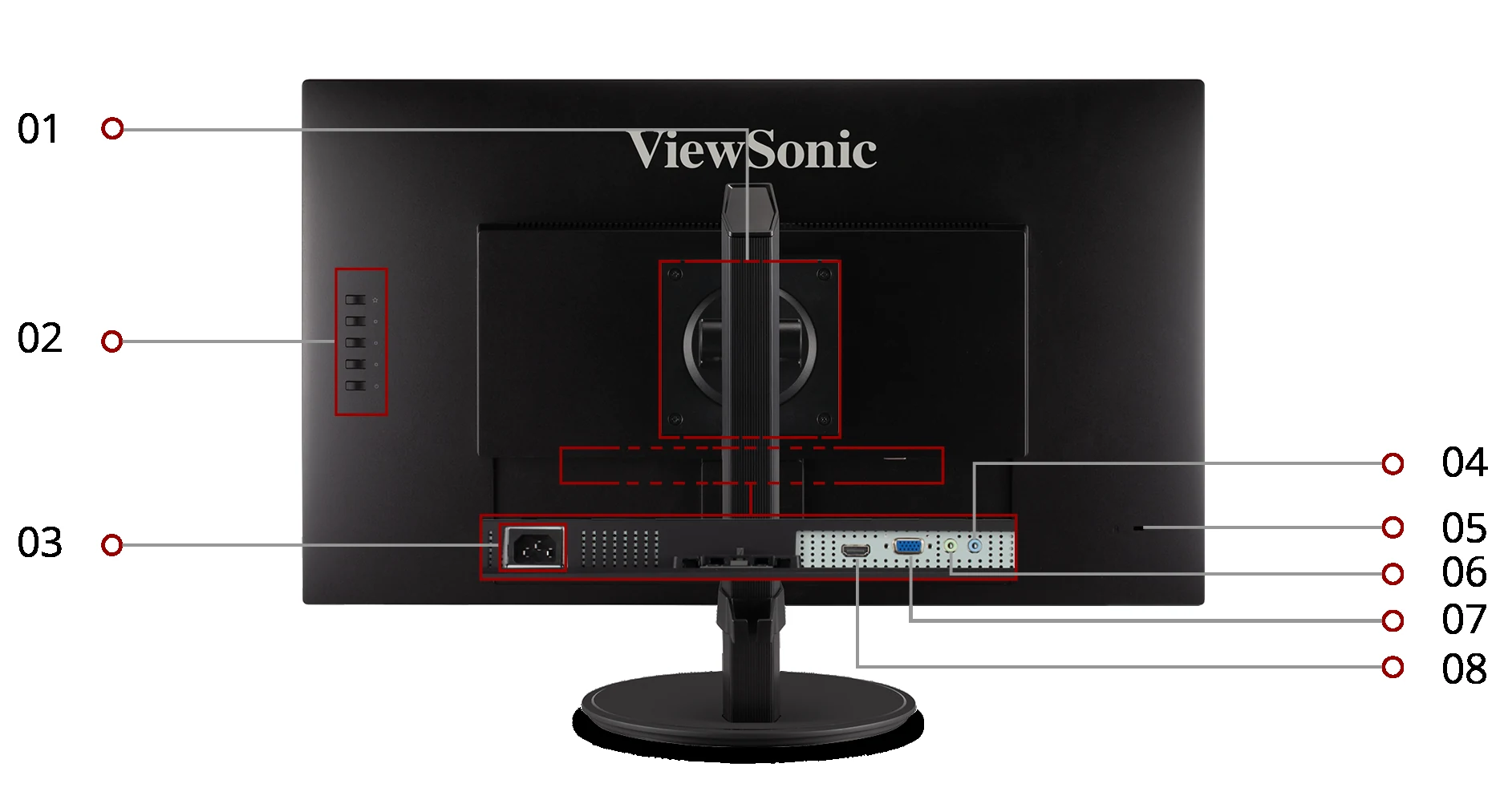 Màn hình ViewSonic VA2447-MH - 24 inch - FHD - VA - 75HZ - New