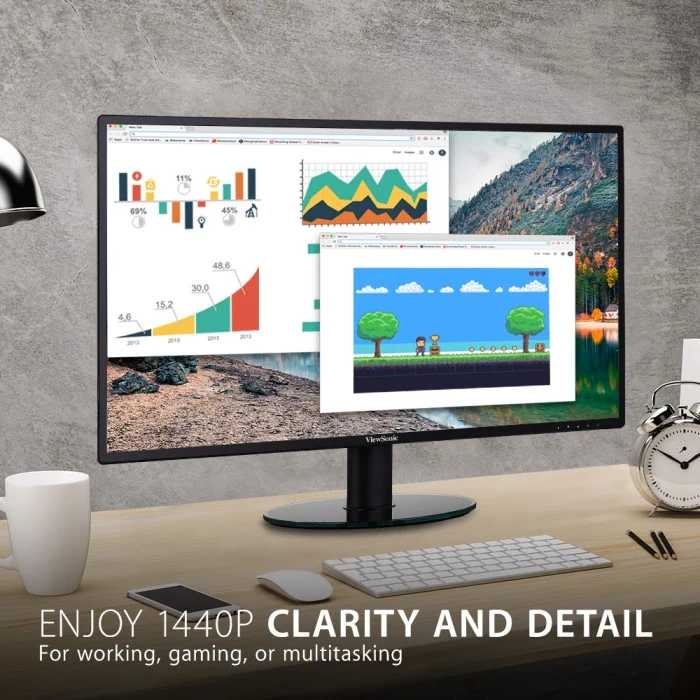 Màn hình ViewSonic VA2719-2K-SMHD - 27 inch - QHD - IPS - 60HZ - New
