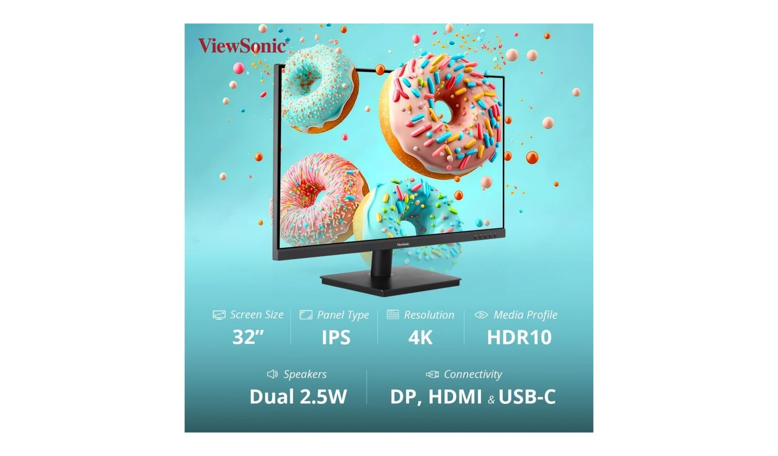 Màn hình ViewSonic VG3209-4K - 32 inch - 4K UHD - IPS - 60HZ - New