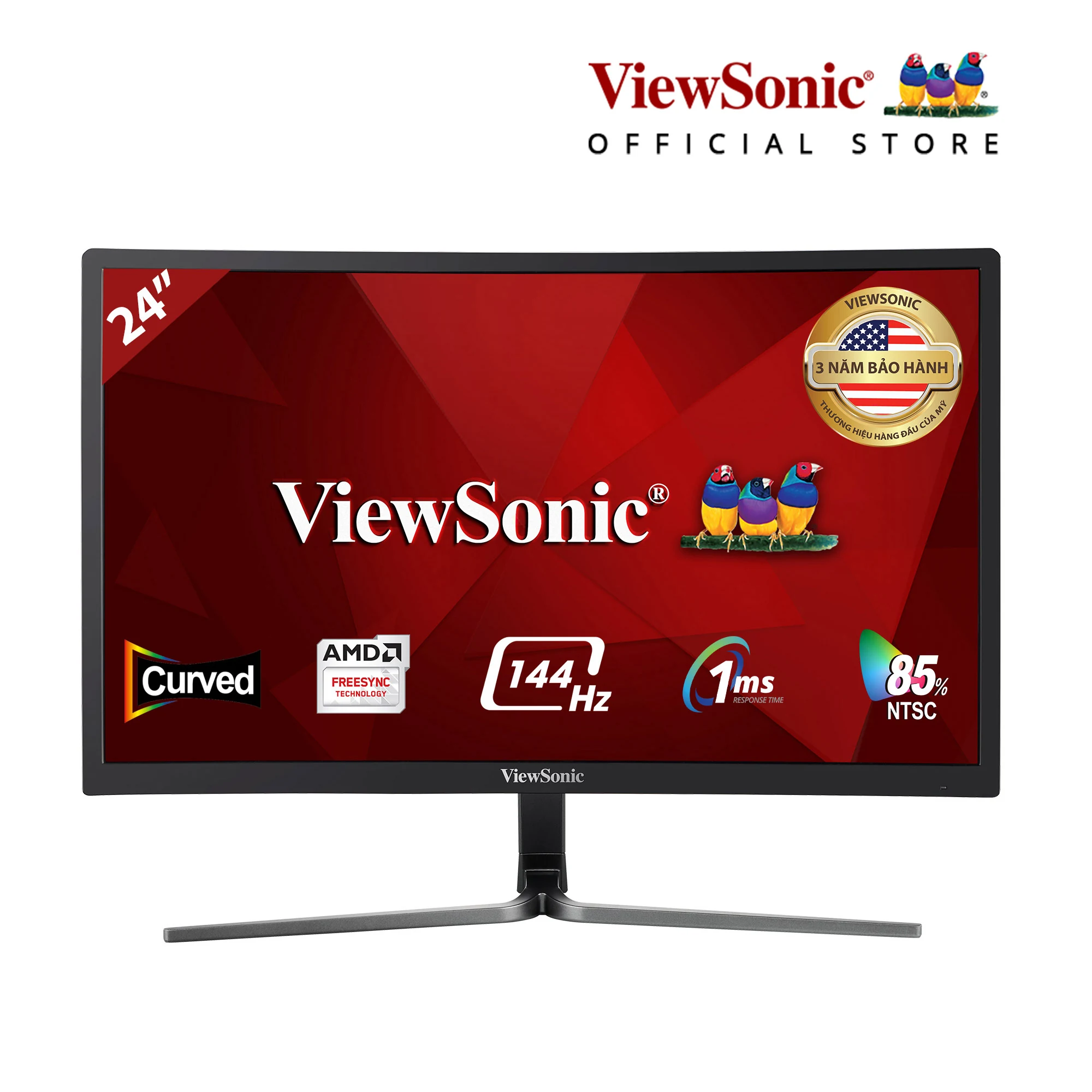 Màn hình ViewSonic VX2458-C-MHD - 24 inch - FHD - VA Cong - 144HZ - New