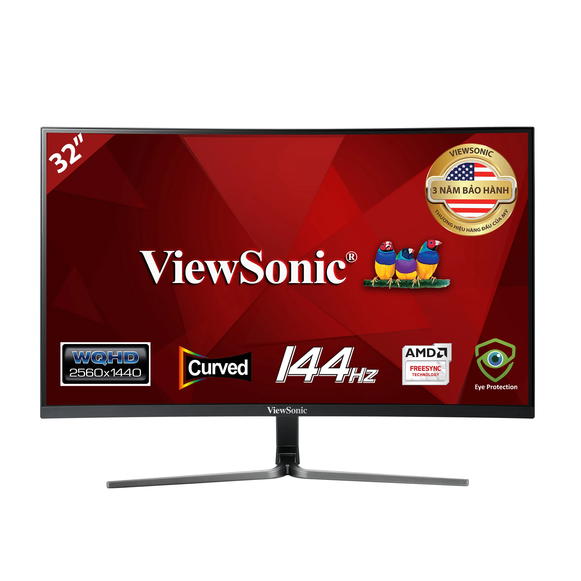Màn hình ViewSonic VX3258-2KPC-MHD - 32 inch - QHD - VA Cong - 144HZ - New