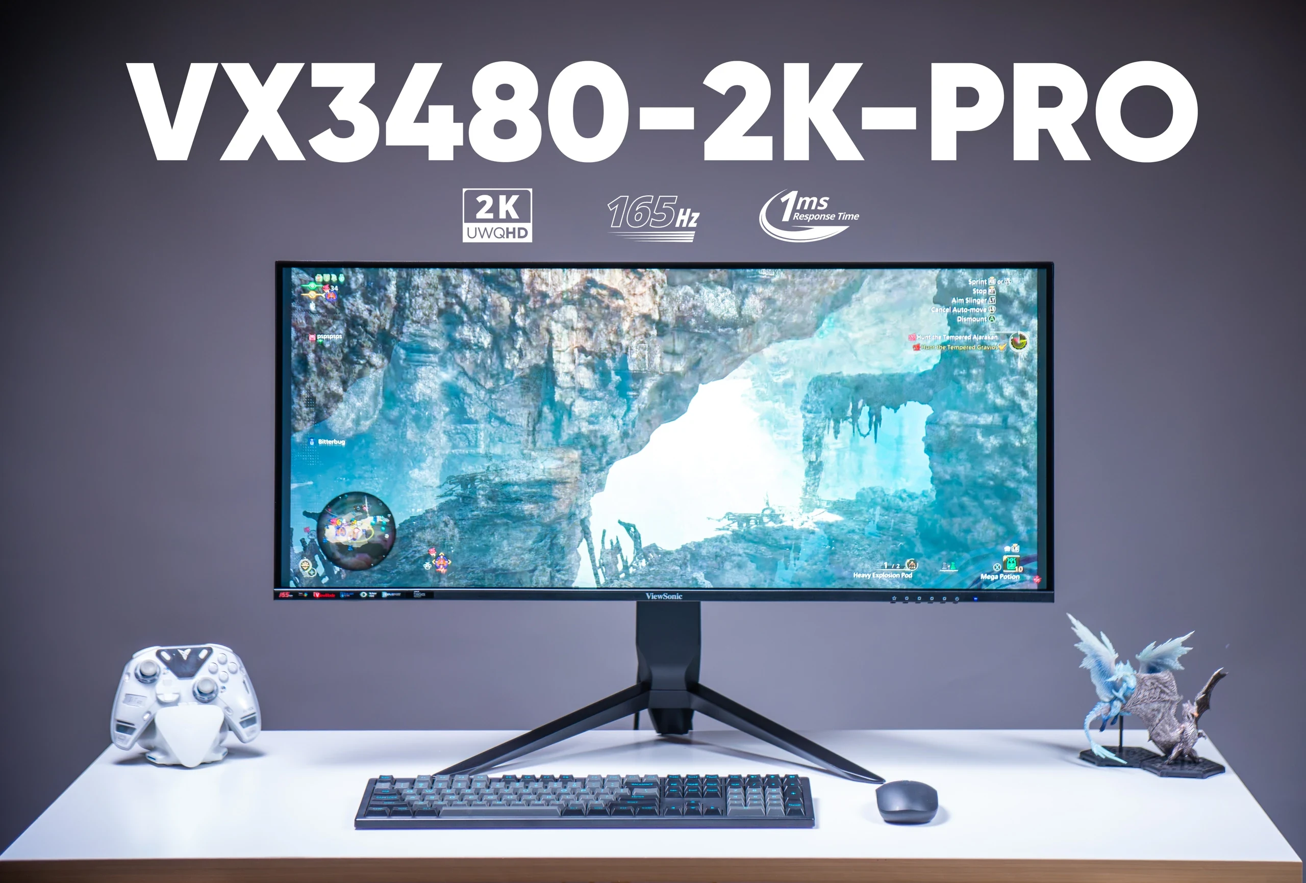 Màn hình ViewSonic VX3480-2K-PRO - 34 inch - WQHD - IPS - 165HZ - New