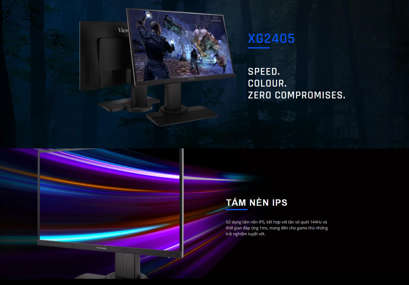 Màn hình ViewSonic XG2405-2 - 24 inch - FHD - IPS - 144HZ - New