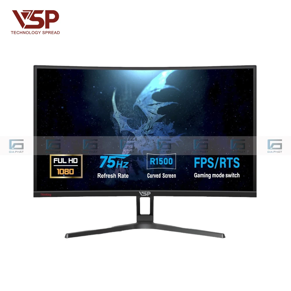 Màn hình VSP CM2705H White - 27 inch - FHD - VA Cong - 75HZ - New
