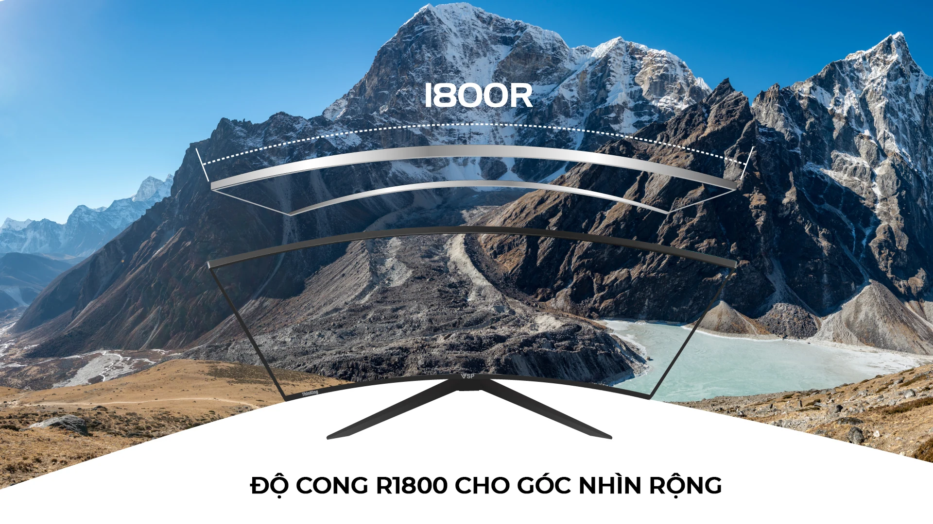 Màn hình VSP CM3202K - 32 inch - QHD - VA Cong - 165HZ - New