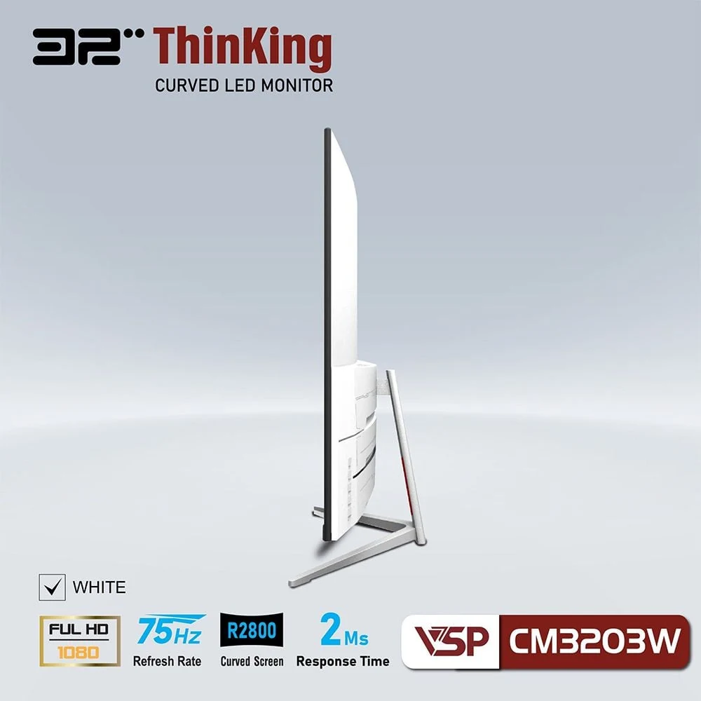 Màn hình VSP CM3203W White - 31,5 inch - FHD - VA Cong - 75HZ - New
