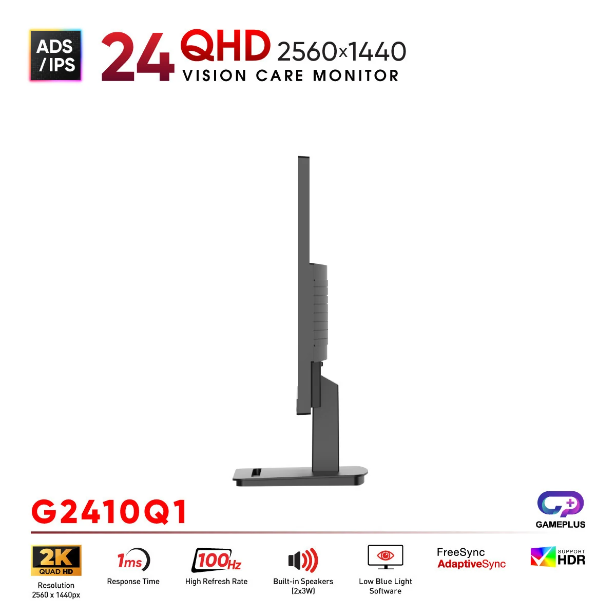 Màn hình VSP G2410Q1 - 23,8 inch - QHD - IPS - 100HZ - New
