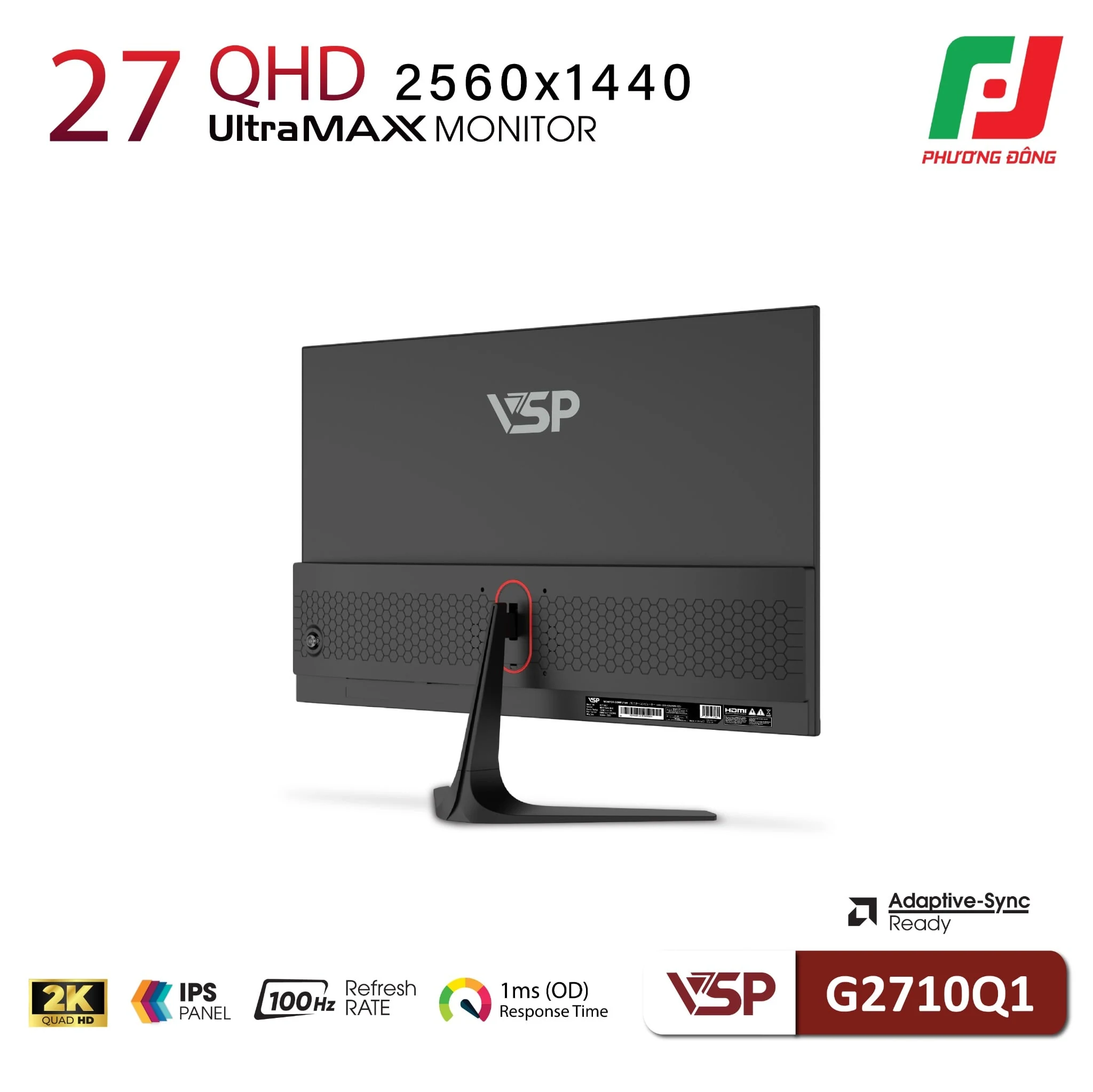 Màn hình VSP G2710Q1 - 27 inch - QHD - IPS - 100HZ - New