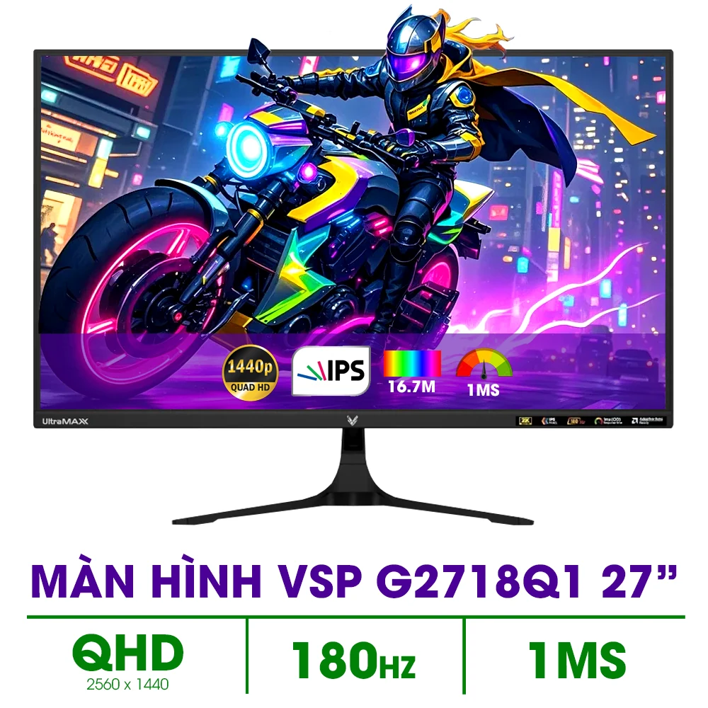 Màn hình VSP G2718Q1 - 27 inch - QHD - IPS - 180HZ - New