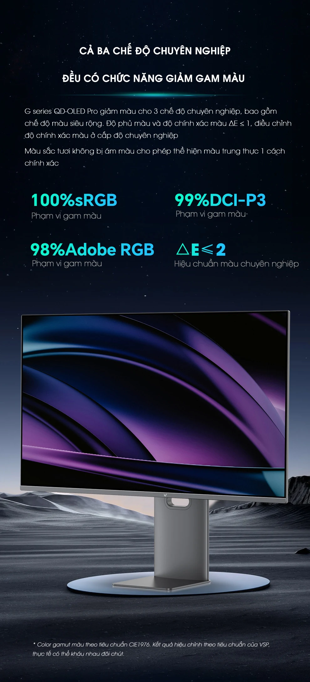 Màn hình VSP G2724QO - 27 inch - QHD - QD-OLED - 240HZ - New