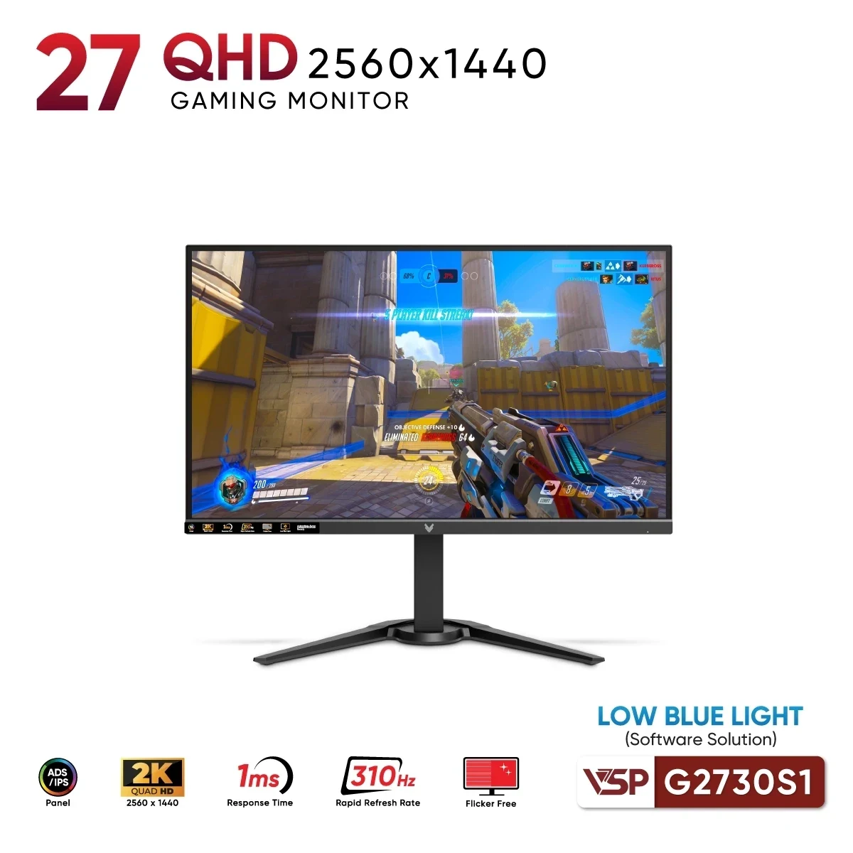 Màn hình VSP G2730QS1 - 27 inch - QHD - IPS - 310HZ - New