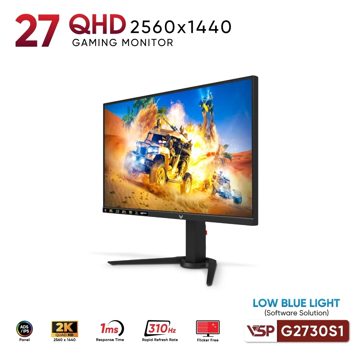Màn hình VSP G2730QS1 - 27 inch - QHD - IPS - 310HZ - New
