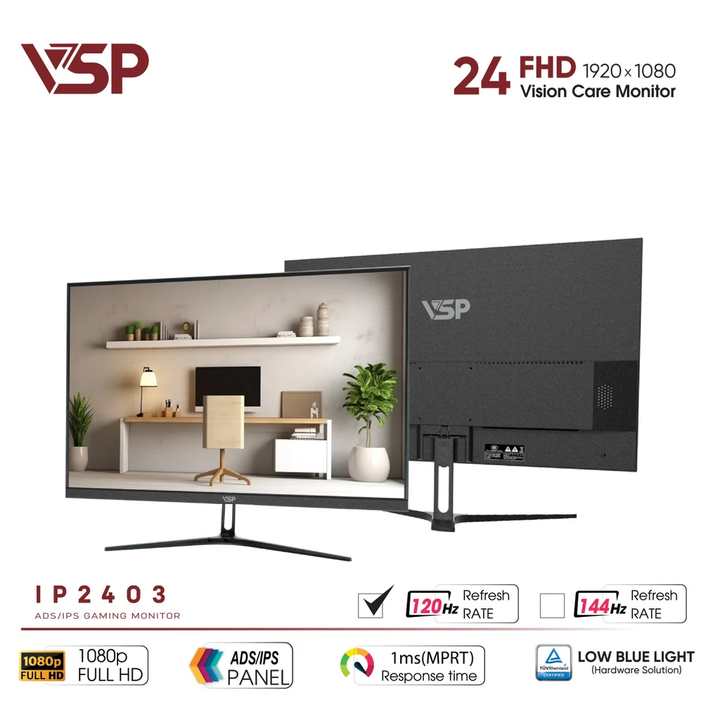Màn hình VSP IP2403 Ver120Hz - 23,8 inch - FHD - IPS - 120HZ - New