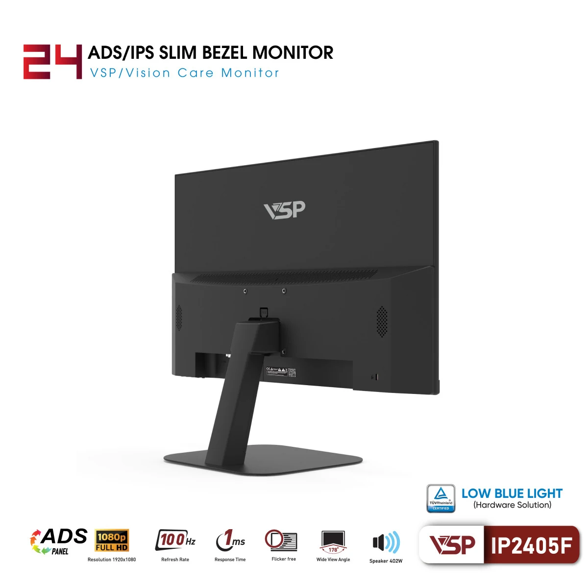 Màn hình VSP IP2405F - 23,8 inch - FHD - ADS IPS - 100HZ - New