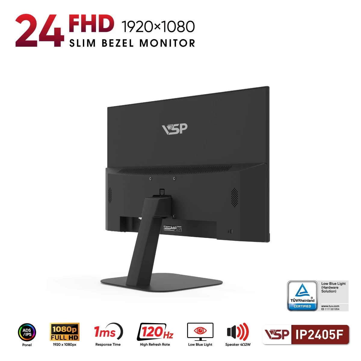 Màn hình VSP IP2405F Ver2025 - 23,8 inch - FHD - ADS IPS - 120HZ - New