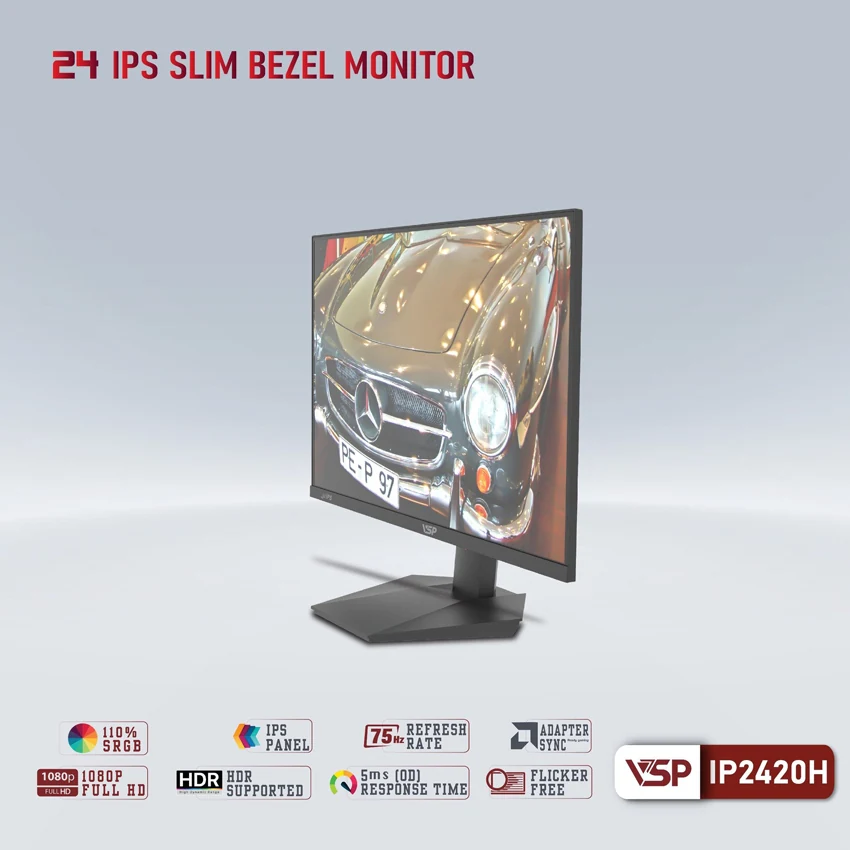 Màn hình VSP IP2420H - 23,8 inch - FHD - IPS - 75HZ - New