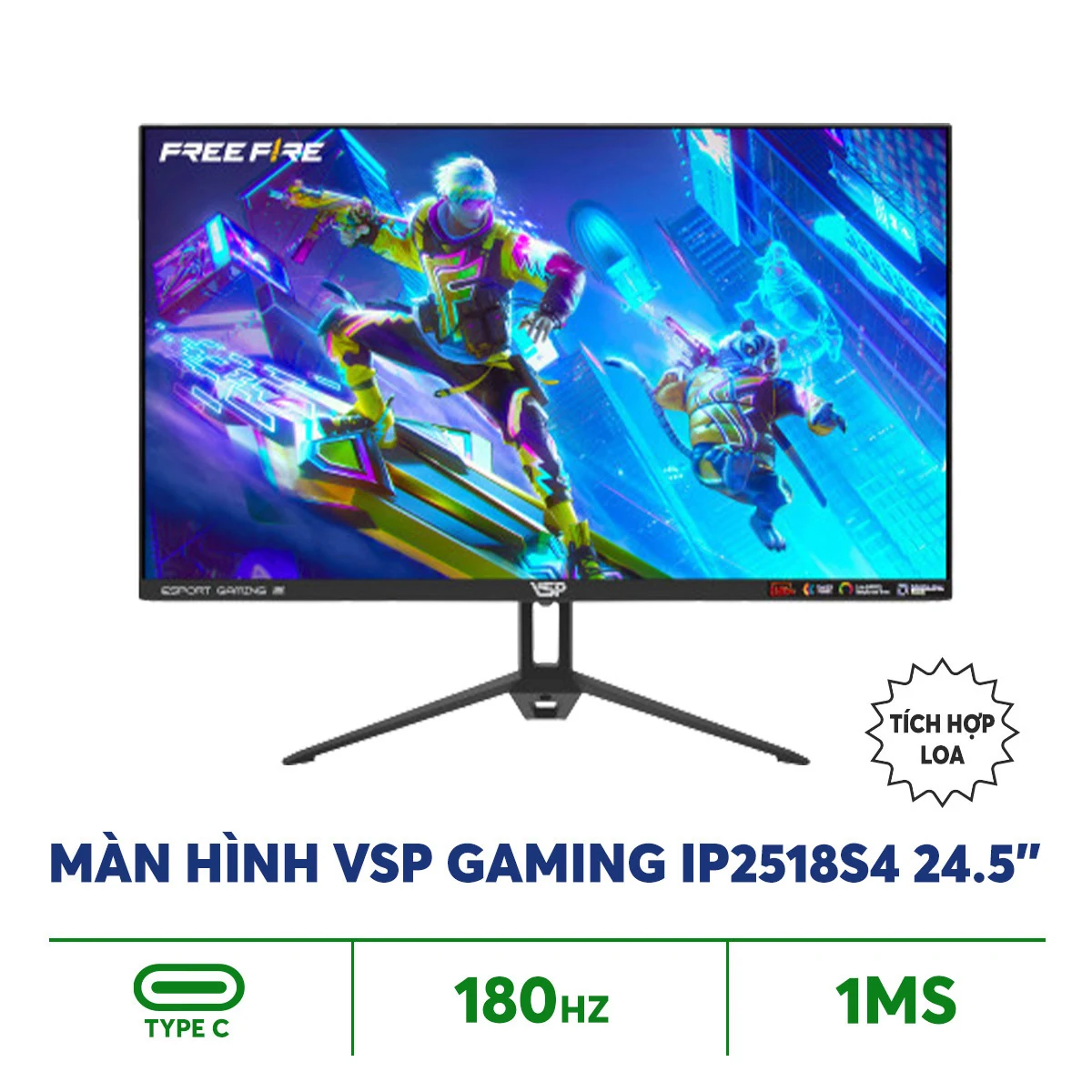 Màn hình VSP IP2518S4 - 24,5 inch - FHD - Fast IPS - 180HZ - New