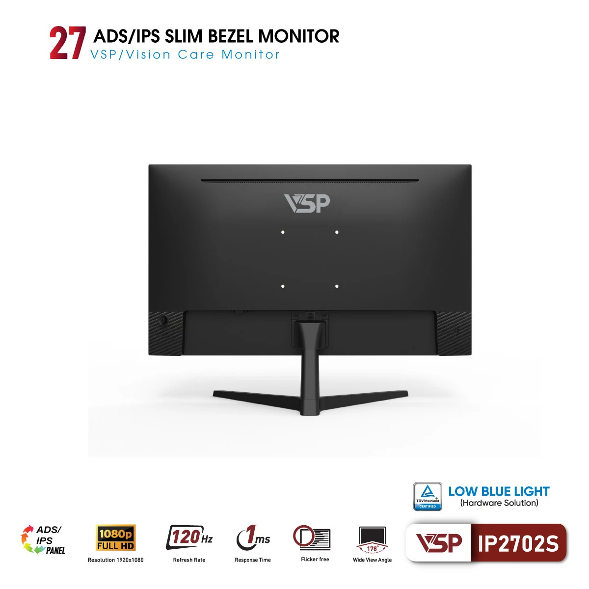 Màn hình VSP IP2702S - 27 inch - FHD - ADS IPS - 120HZ - New
