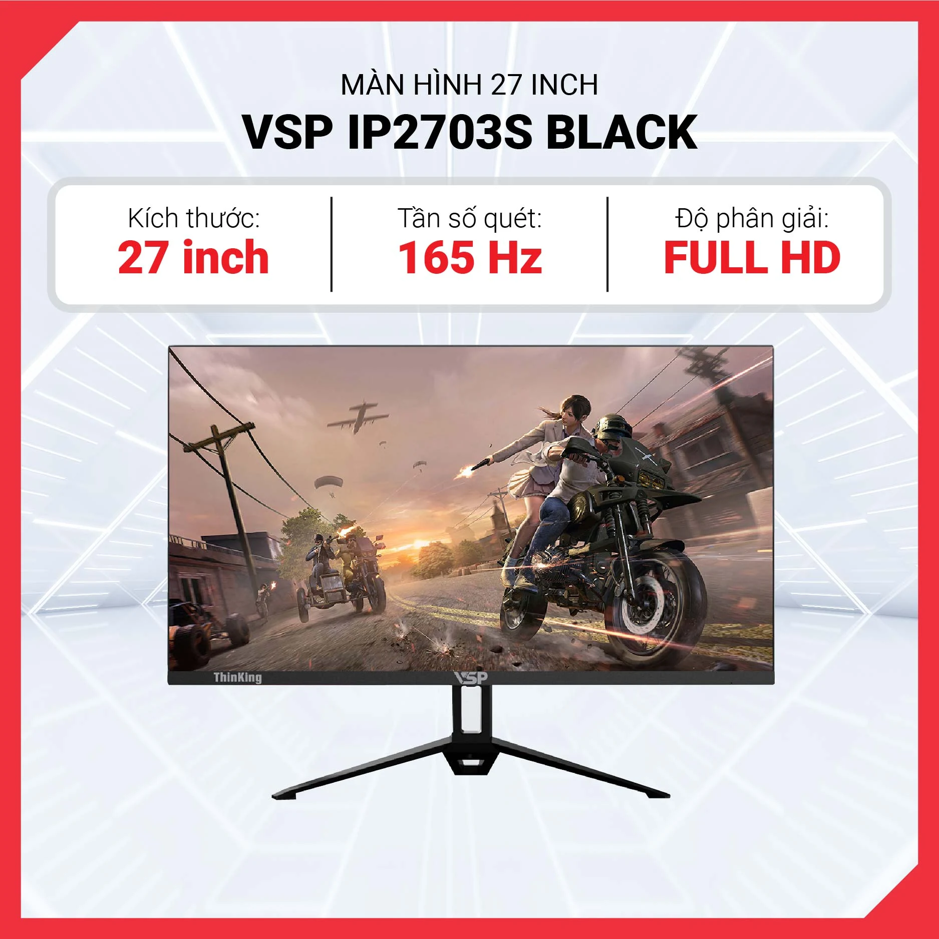 Màn hình VSP IP2703SF - 27 inch - FHD - ADS IPS - 165HZ - New
