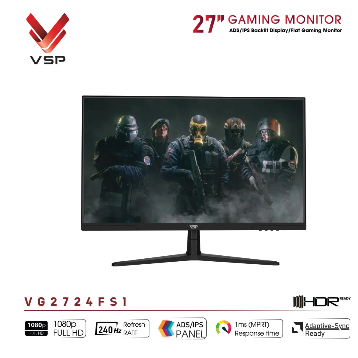 Màn hình VSP VG2724FS1 - 27 inch - FHD - ADS IPS - 240HZ - New