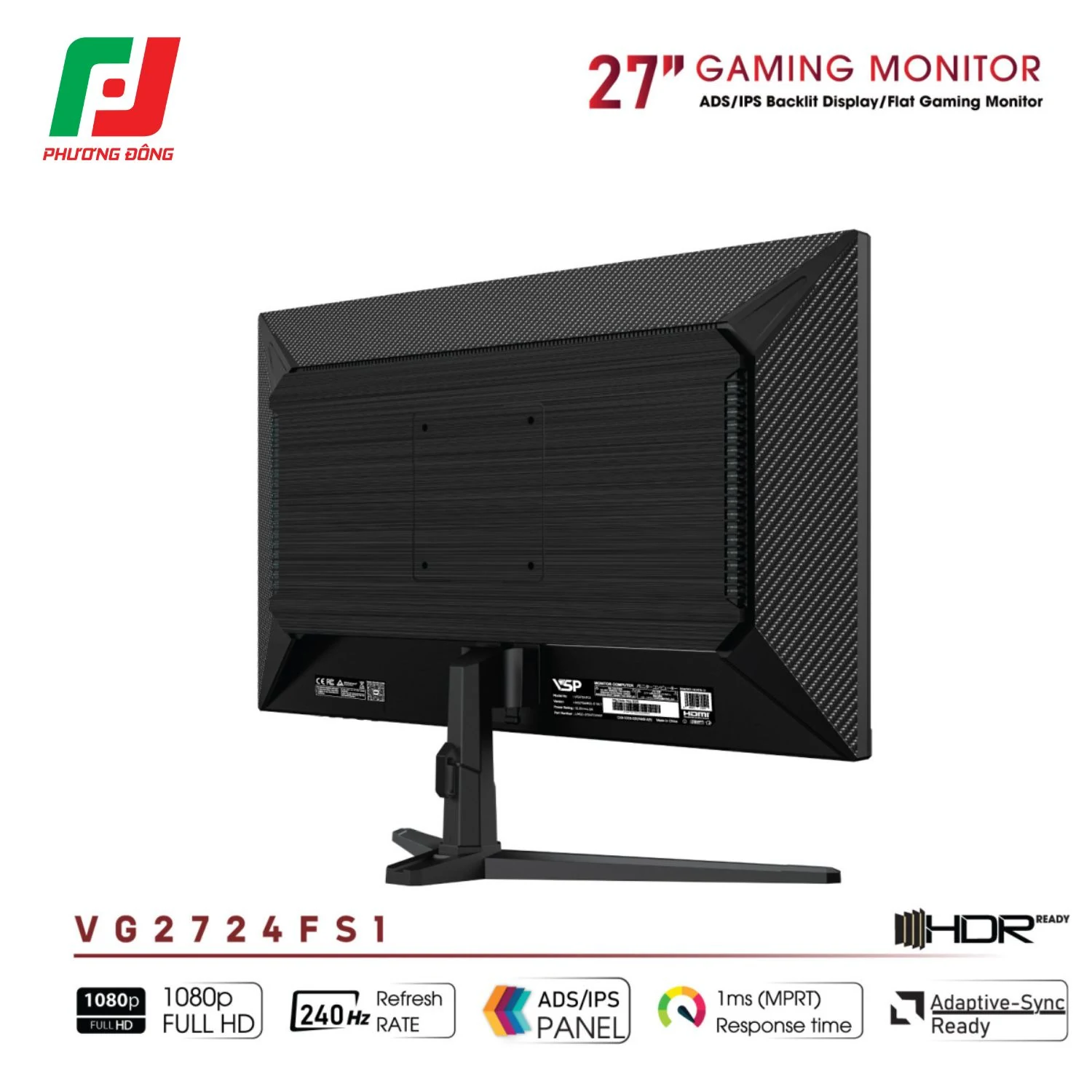 Màn hình VSP VG2724FS1 - 27 inch - FHD - ADS IPS - 240HZ - New
