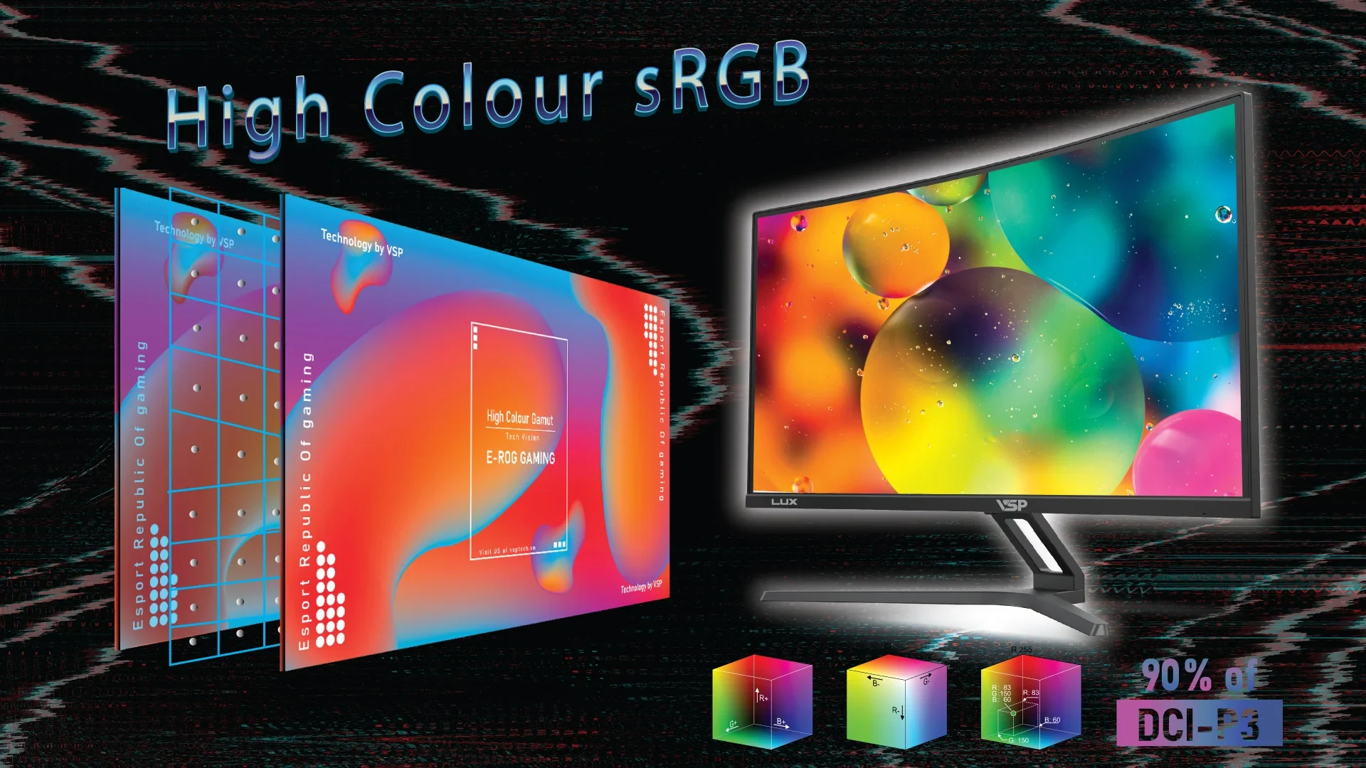 Màn hình VSP VX272C - 27 inch - FHD - VA Cong - 165HZ - New