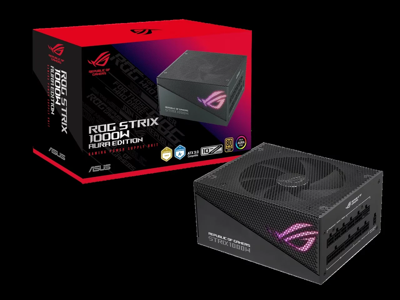 Nguồn PC ASUS ROG Strix 1000W Platinum - 80 Plus Platinum - Full Modular - New