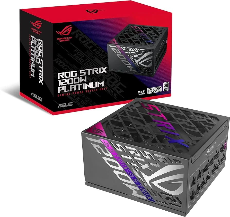 Nguồn PC ASUS ROG Strix 1200W Platinum White Edition - 80 Plus Platinum - Full Modular - New