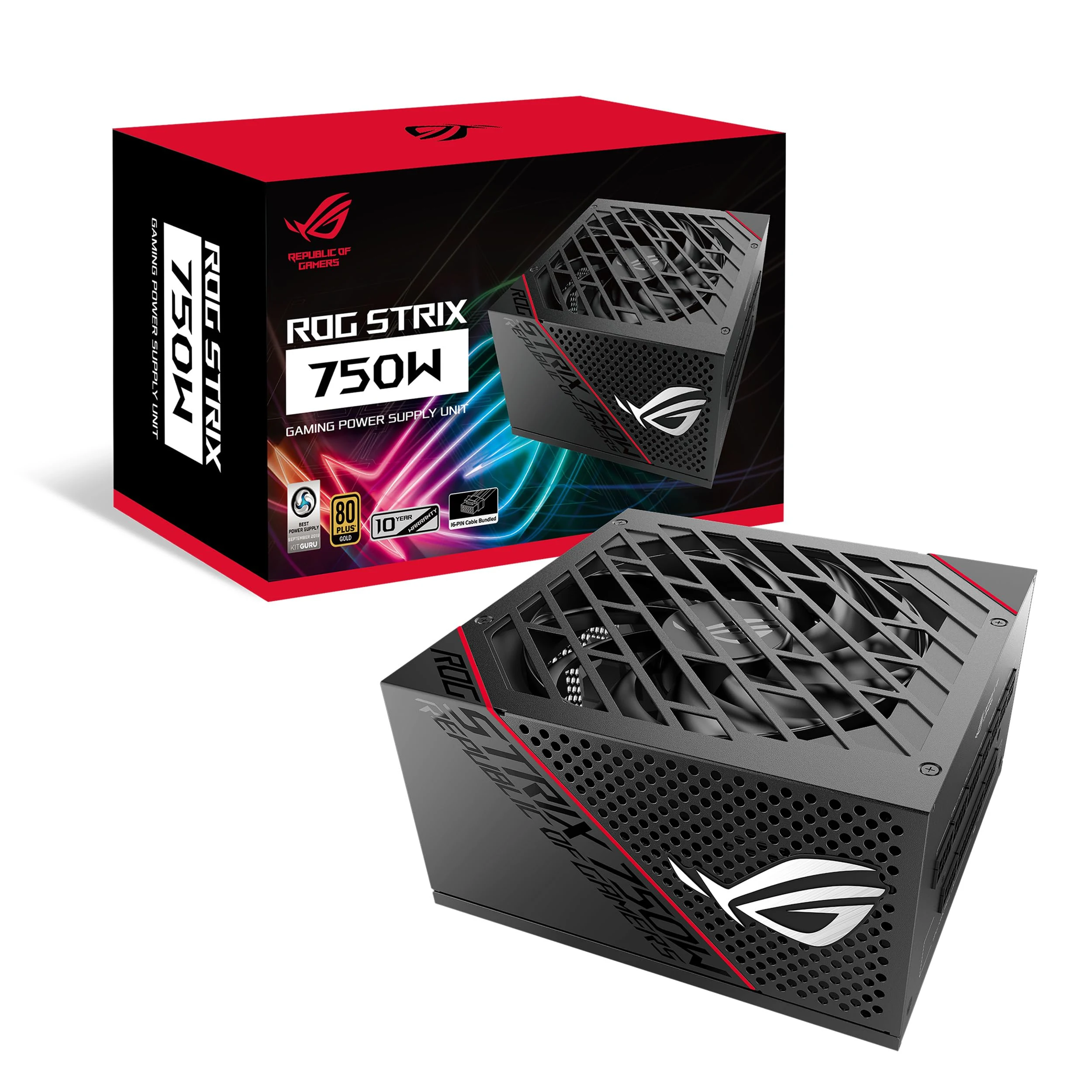 Nguồn PC ASUS ROG Strix 750W Gold - 80 Plus Gold - Full Modular - New