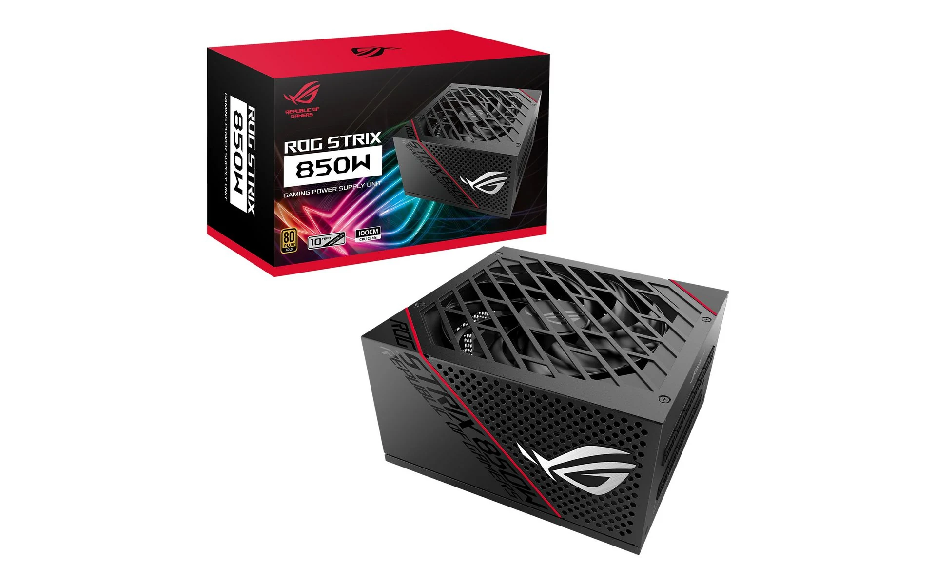 Nguồn PC ASUS ROG Strix 850W Gold Aura Edition - 80 Plus Gold - Full Modular - New