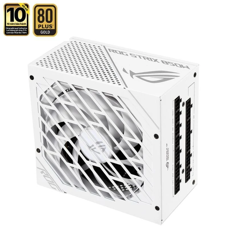 Nguồn PC ASUS ROG Strix 850W Gold White - 80 Plus Gold - Full Modular - New