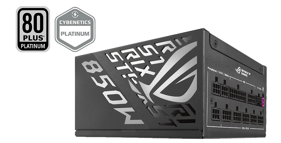 Nguồn PC ASUS ROG Strix 850W Platinum - 80 Plus Platinum - Full Modular - New