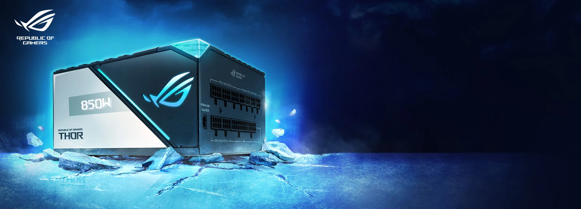 Nguồn PC ASUS ROG Thor 850W Platinum - 80 Plus Platinum - Full Modular - New