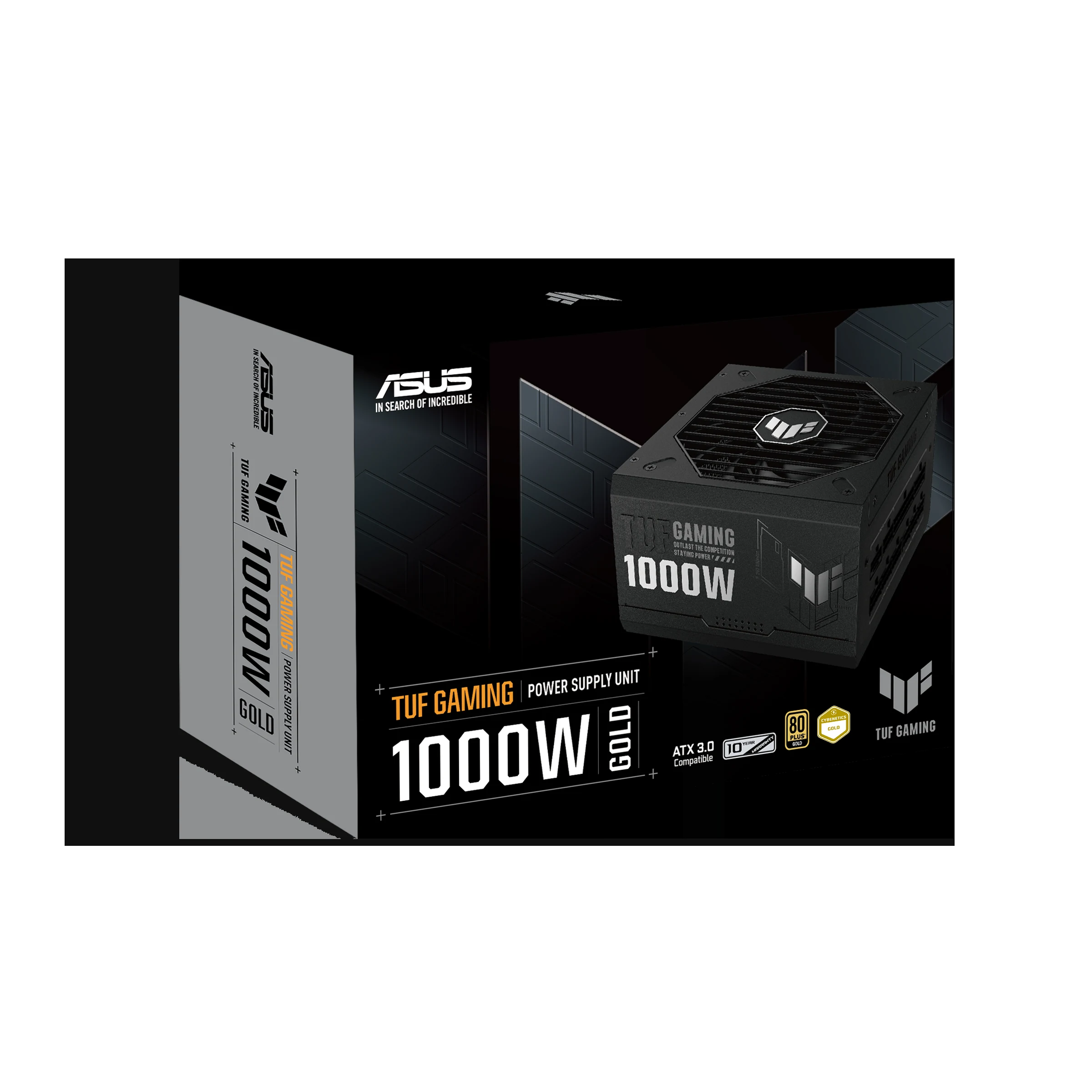 Nguồn PC ASUS TUF Gaming 1000W Gold ATX 3.0 - 80 Plus Gold - Full Modular - New