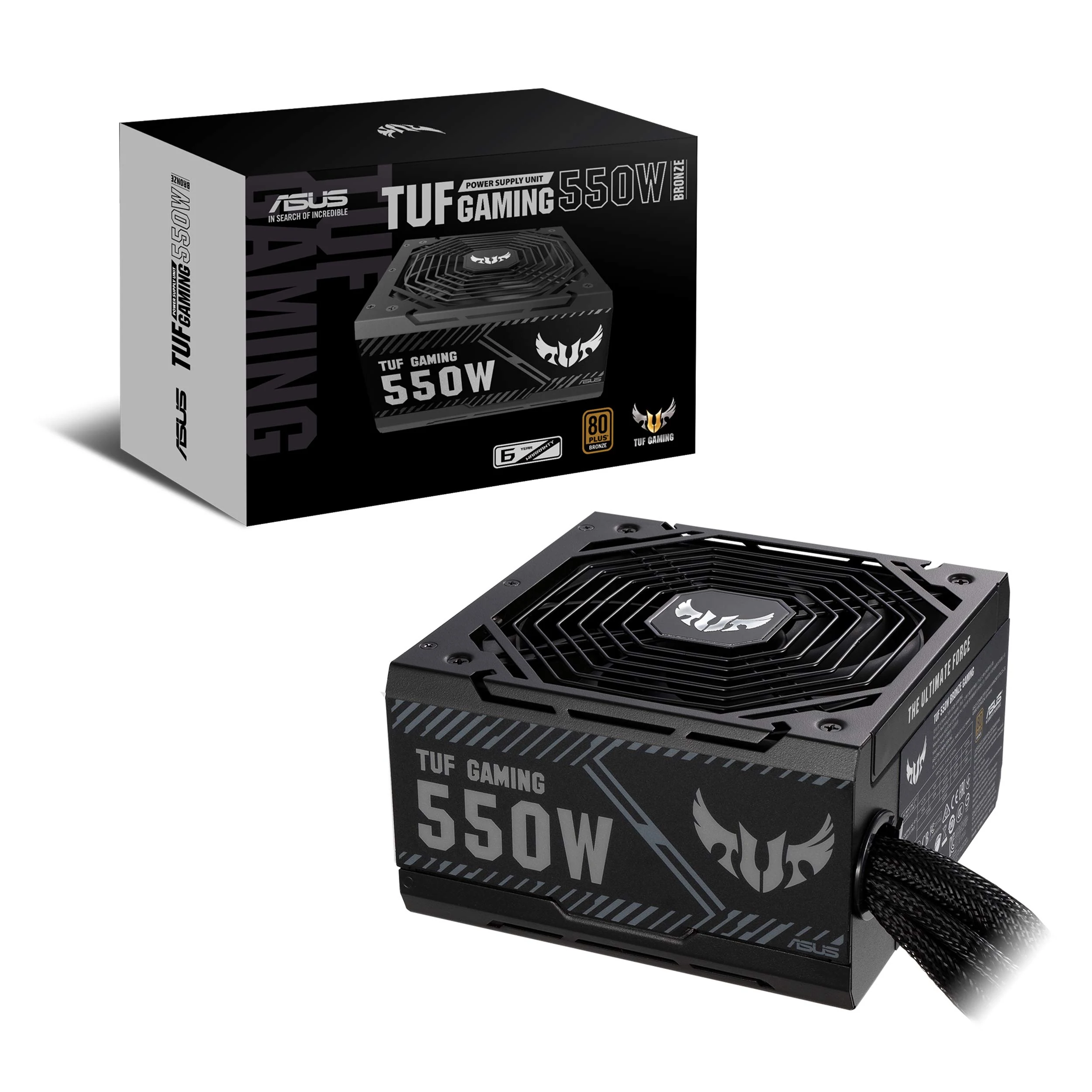 Nguồn PC ASUS TUF Gaming 550W Bronze - 80 Plus Bronze - Non Modular - New
