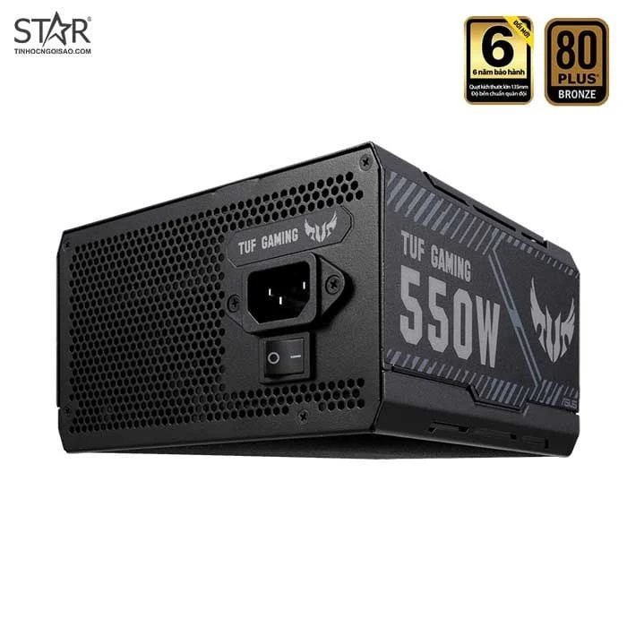 Nguồn PC ASUS TUF Gaming 550W Bronze - 80 Plus Bronze - Non Modular - New