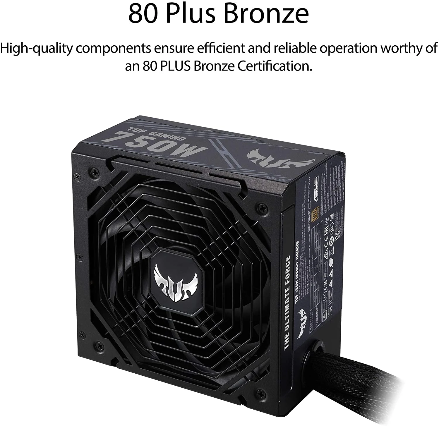 Nguồn PC ASUS TUF Gaming 750W Bronze - 80 Plus Bronze - Non Modular - New