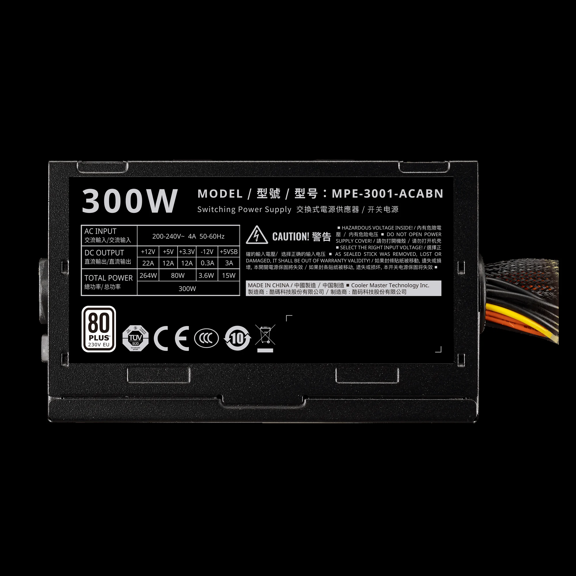 Nguồn PC Cooler Master Elite 300W V4 230V - 80 Plus White - Non Modular - New