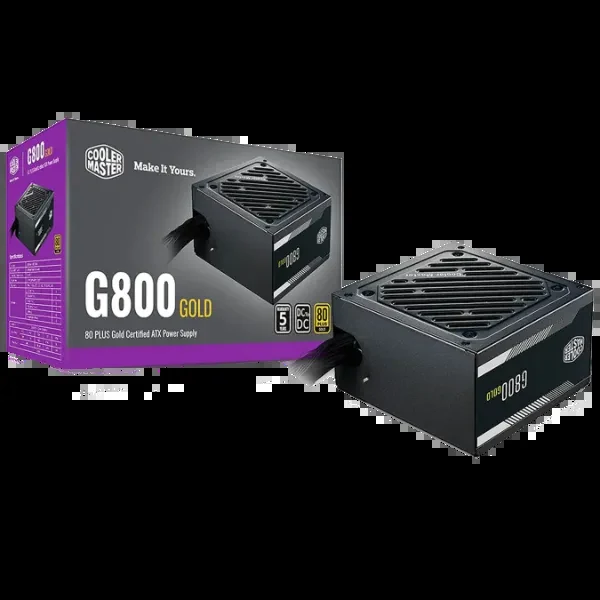 Nguồn PC Cooler Master G800 Gold - 80 Plus Gold - Non Modular - New