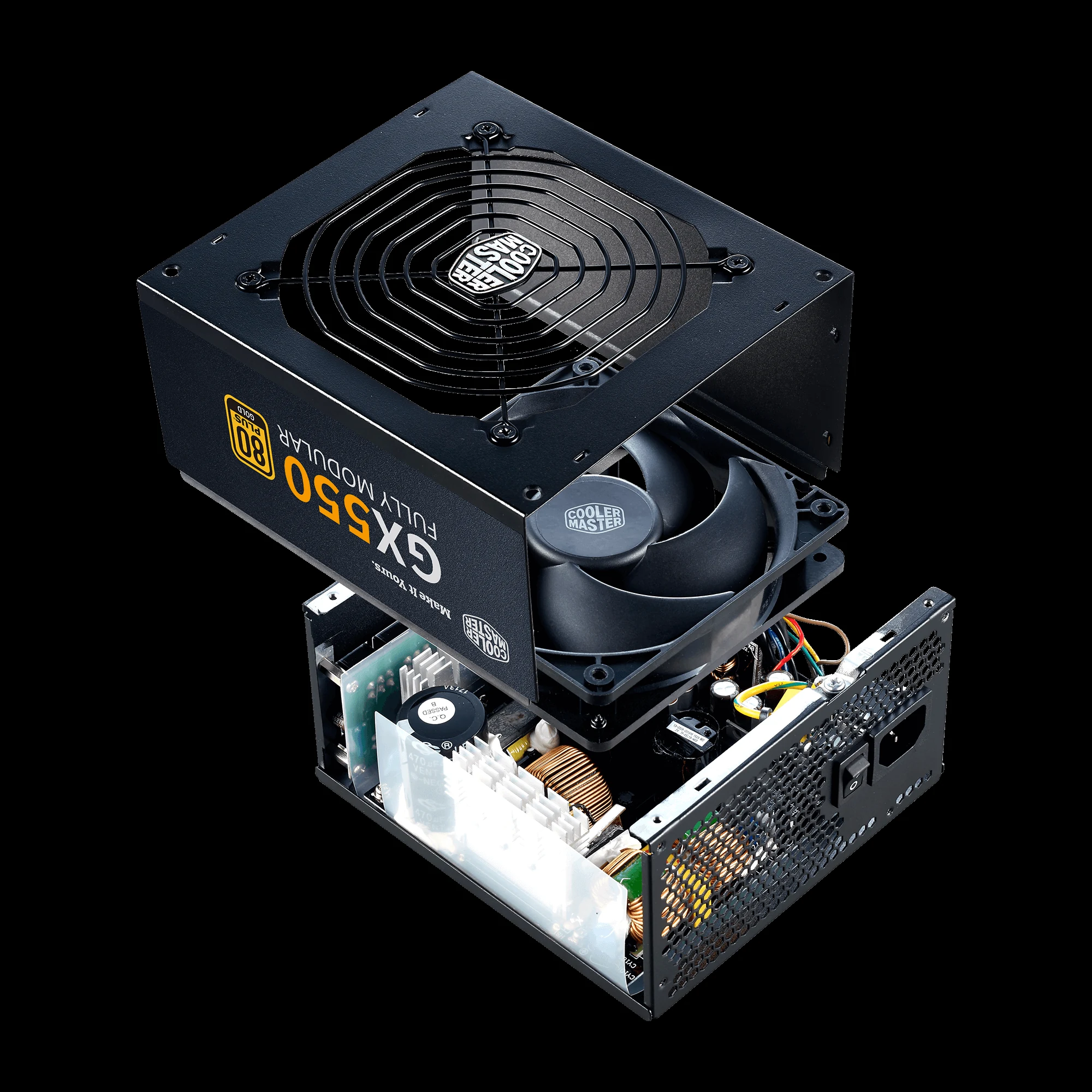 Nguồn PC Cooler Master GX II Gold 550W - 80 Plus Gold - Full Modular - New